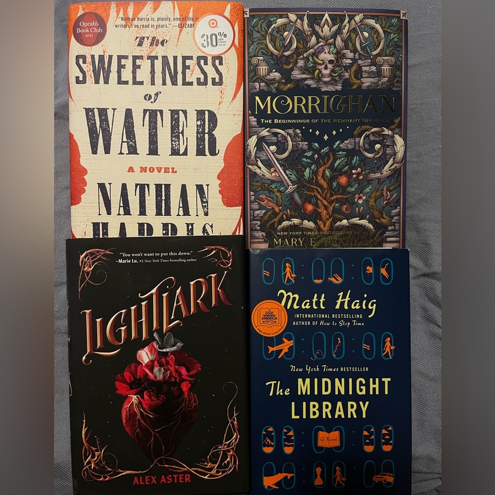 Set of Four Fiction Books (Hardcovers)